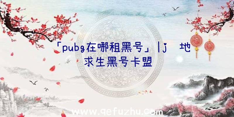 「pubg在哪租黑号」|j绝地求生黑号卡盟